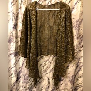 Sparkly metallic shawl